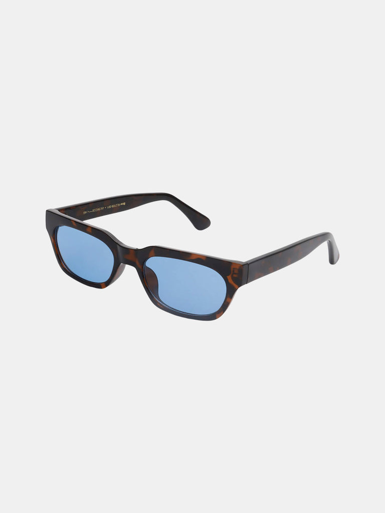 Brun/sorte, brun, sorte hurtigbriller, små solbriller med blå glas fra A. Kjærbede