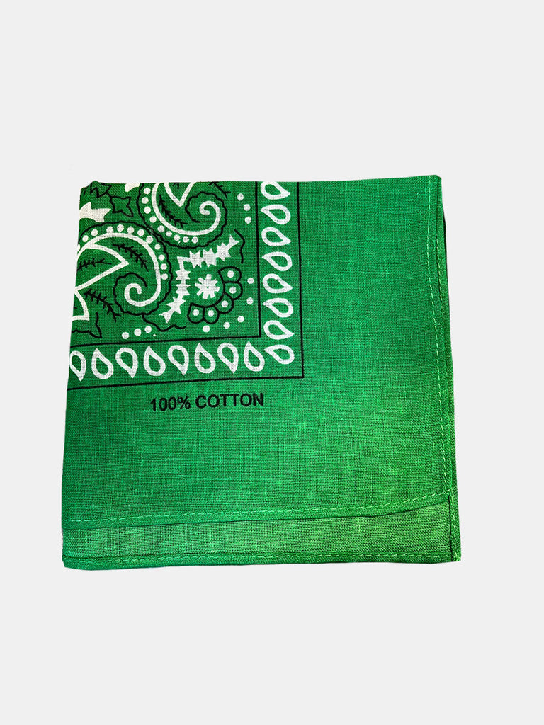Grøn bandana, tørklæde fra Who Smykker